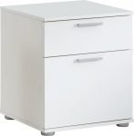 FMD Bedside Table Jack 3, w/h/d 45.0 x 53.0 x 38.0 cm, White, Wood