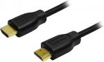 Logilink CH0053 HDMI kiirkaabel koos Ethernetiga, 10 meetri pikkune, must, 10 meetri pikkune, 10 meetri pikkune