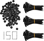 30/100/150 St&uuml;ck Nylon Universal-Kabelbinderschnallen - strapazierf&auml;hige, selbstsichernde Nylon-Kabelbinder-Halter-Clip, Mehrzweck-Universal-Kabelbinder-Werkzeug f&uuml;r schnelle Befestigung
