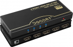 HDMI Splitter 1 sisse 4 v&auml;lja, 4K 120Hz / 8K 60Hz 1x4 Audio Video HDMI 2.1 Splitter koos toiteallikaga, 3D HDR toetus