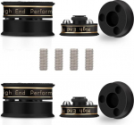 YuanYong k&otilde;larite isolatsioonijalad 39 mm x 24 mm High-End HiFi k&otilde;larite piikide isolatsioonipadjad Subwooferi piigid Audio v&otilde;imendi jalad heli, k&otilde;larite, subwooferi, kodukino jaoks (pakett 4, must)