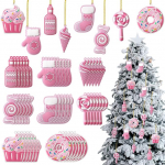 Panelee j&otilde;ulupuu kaunistused PVC Candy Cane Lollipop Ornament j&otilde;ulukaunistus S&uuml;nnip&auml;evapidu dekoratsioon k&auml;sit&ouml;&ouml; puhkuseks j&otilde;ulupuu pidu 48tk
