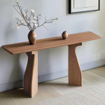 Bauernhaus-Konsolentisch f&uuml;r den Eingangsbereich, schmaler Sofatisch, Akzenttisch aus Massivholz f&uuml;r Flur und Wohnzimmer, 63 Zoll braune Konsole f&uuml;r Foyer und Eingang