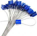 100 tk ohutusplommid kaabli tihendid kaabli sidemed metallist varjestused alumiiniumsulamist traat kaabli tihendid sinine