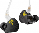 KBEAR NZ02 m&auml;nguk&otilde;rvaklapid, metallist tsingisulamist kate, 10mm topelt magnetiline juht, k&otilde;rvamonitor, 3D surround heli, traadiga m&auml;ngukomplektid madala latentsusega (must, ilma