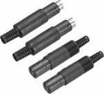 S-Video DIN Mini Female 6 Pin signaali&uuml;lekande Mini DIN mees TV DVD arvutim&auml;ngija jaoks (PS/2 mees ja naine) Pack of 2