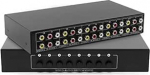 8 in 2 Out 8 Way Composite AV Switcher 3 RCA Video L/R Audio Switch Box Selector 8 in 2 Out 8 x 2 HDTV LCD DVD STB M&auml;ngukonsoolid