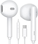 USB C k&otilde;rvaklapid, k&otilde;rvaklapid, C-t&uuml;&uuml;pi juhtmega iPhone 15, ProMax 15 Pro Plus, HiFi Stereo m&uuml;rasummutus, k&otilde;rvaklapid mikrofoniga ja helitugevuse reguleerimine iPad Pro/Air/Mini jaoks