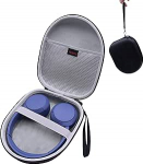 Kaitsekott Sony WH-CH520 WH-CH510 traadita Bluetooth-k&otilde;rvaklappidele, rasked k&otilde;rvaklappide reisikott, musta v&auml;rvi