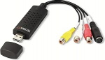 Technaxx Video Grabber USB 2.0 salvestuskaart - Hi8 VHS digitaalseks DVD konverteerimine Windows PC-le koos professionaalse redaktsioonitarkvaraga - Kvaliteetne Audio Video Digital Converter Adapter TX-20