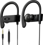 Avantree spordiklambriga k&otilde;rvaklapid mikrofoniga, juhtmega jooksvad iPhone k&otilde;rvaklapid k&otilde;rvaklappidega, Samsung, k&otilde;rvaklappidega jooksvad k&otilde;rvaklapid j&otilde;usaali, trenni, treeningfitnessi jaoks - E171