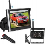 Traadita tagantj&auml;rgi kaamera, 5" TFT LCD HD tagantj&auml;rgi kaamera monitori s&uuml;steem 12V-24V haagiste haagissuvilate jaoks 18 IR LED veekindel &ouml;ise n&auml;gemise tagantj&auml;rgi kaamera