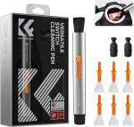 K&F CONCEPT 9 in 1 puhastus pliiatsikomplekt, puhastuskomplekt puhastusharjaga, 2 x Carbon Tips, 6 x APS-C puhastuslapp DSLR kaamerale, objektiividele, mobiiltelefonile, s&uuml;learvutile, AR prillidele, VR prillidele