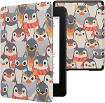 kwmobile Flip Case &uuml;hildub Amazon Kindle Paperwhite 11. p&otilde;lvkonna 2021 &uuml;mbrisega - Flip Case Kindle Paperwhite &uuml;mbris magnetilise sulgemisega - pingviinid