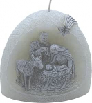 Dekohelden24 Kvaliteetne s&uuml;nni k&uuml;&uuml;nal koos s&auml;deluse ja dioodiga, v&auml;rvivahetusega k&uuml;&uuml;nal, katoliku k&uuml;&uuml;nal LED-iga, suurus L x S x K: umbes 11 x 5 x 11 cm.