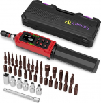 ANPUDS Digital Torque Screwdriver 1/4 Inch, 0.15-10 NM Torque Screwdriver Adjustable, &plusmn;1% Error Accuracy Screwdriver Torque Wrench with Vibrations, Buzzer, LED Display