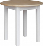 k koma Round Pine Table 90 cm Dining Table Wood Kitchen Table Solid White Honey Country House Style (Painted Pine)