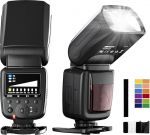 PHOTOOLEX Speedlite kaamera v&auml;lk &uuml;hildub Canon Nikon Panasonic Olympus Pentax ja teiste DSLR kaameratega Digitaalsed kaamerad, millel on standardne kuumalukk, kaamera v&auml;lk 12 v&auml;rvifiltriga