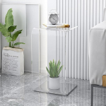 Modern Side Table, Sofa Table, Transparent Acrylic Side Table, C Table, Sofa Side Table, Unique and Stylish Piece for the Living Room (Color : D, Size : 30x30x55