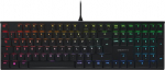 CHERRY MX 10.0N RGB, prantsuse paigutus, AZERTY mehaaniline klaviatuur, juhtmega m&auml;nguklaviatuur, MX Low Profile RGB kiirl&uuml;litid, must