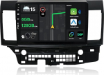 [6G + 128G] IPS 10.1-tolline Android 15 autoraadio Mitsubishi Lancer 2008-2016 koos Navi Octa Core'iga [Sisseehitatud CarPlay/Android Car/DSP/peegel Link/GPS Navi/360 Camera/Bluetooth 5.0/WiFi/USB