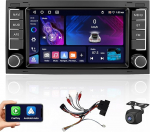[4G + 64G] Hikity Android 13 Autoraido VW Touareg 2004-2011 Transporter Ts Multivan 2004-2009 Traadita Carplay Android auto 7-tolline raadio navigatsioon 32EQ FM / RDS GPS WiFi 1280 x 720 Pixel Tagumine