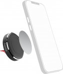 Hama 360&deg; p&ouml;&ouml;rlev magnetiline auto telefonihoidik 3M kleeplindiga + 2 metallplaati - must
