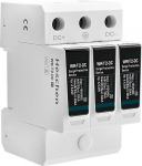 Heschen DC &uuml;lepingekaitse PV WR-T2-DC 3P 1500VDC 20KA T2 t&uuml;&uuml;pi tulekindel 35mm DIN r&ouml;&ouml;bastee paigaldus