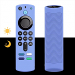 Silikon-Schutzh&uuml;lle f&uuml;r Fernbedienung der 3. Generation, 4K/HD-Streaming-Fernbedienung, rutschfest, waschbar, Schutzh&uuml;lle mit Umh&auml;ngeband, Himmelblau