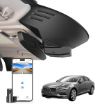 4K ees ja taga 1080P Dash Cam Custom Volvo S90 & V90 Cross Country & V90 2017 2018 2019 2020 2021 (mudel A), integreeritud OEM v&auml;limus, UHD 2160P video, WiFi ja rakendus, lihtne paigaldada, 128 GB kaart