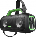 DOSS Extreme Boom S Bluetooth-k&otilde;lar 60 W v&otilde;imsa heliga, s&uuml;gava bassiga, 25 tundi m&auml;nguaega, energiapank, LED-valgustus, stereopaaride &uuml;hendamine, IPX6 veekindel, kaasaskantav muusikakast telkimiseks, rannale, aeda