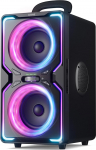 AKONE Party Bluetooth Lautsprecher, 240W Musikbox Bluetooth Gro&szlig;, Loud Sound Partybox, Natur Super Bass,15H,TWS, Bunte LED-Lichtshow, Soundbox f&uuml;r Party, Camping, Beach, Backyard, Home