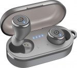 TOZO T10 k&otilde;rvaklapid juhtmevabad Bluetooth 5.3 k&otilde;rvaklapid koos juhtmevaba laadimiskohvriga, 55 tundi taasesitust, rakenduse juhtimine, IPX8 veekindel, s&uuml;gav bass, ENC m&uuml;ravastased k&otilde;rvaklapid - Hall