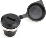 SZRMCC HDMI Coupler Pack of 2 HDMI 2.0 D-t&uuml;&uuml;pi paneelipaneelile paigaldatud &uuml;hendaja naissoost l&auml;bip&auml;&auml;suadapteri konverter koos ilmastikukindla tolmukindla korgiga HDTV monitori video jaoks
