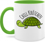 Mug 325 ml - Statement - Chill Toad Turtle - 325 ml - Heleroheline - Kohvitassid Laused Laused Toad Coffee Cup Statement Mug Happy New Year Chilling Tea Cup New Year