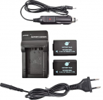 DST (2 Pack) Asendusaku ja DC108E reisilaadija, mis &uuml;hildub Panasonic DMW-BMB9 Lumix DMC-FZ45 DMC-FZ47 DMC-FZ48 DMC-FZ60 DMC-FZ62 DMC-FZ70 DMC-FZ72 DMC-FZ100 DMC-FZ150 DC-FZ80 V-Lux2 V-Lux2 V -Lux3-ga.