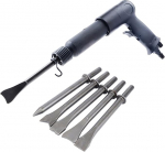 Vasarad 250 Air Shovel Pneumaatiline tikker Rooste eemaldaja Wind Pick Briem Pad Derusting T&ouml;&ouml;riistad koos 5 pea kasti