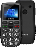 artfone C1+ 4G vanem mobiiltelefon ilma lepinguta, SOS h&auml;daabik&otilde;ne nupp, laadimisjaam, k&otilde;lar, kiirvalimine, Bluetooth, USB-C | Lihtne, vastupidav mobiiltelefon koos ajateatega, saksa keeles
