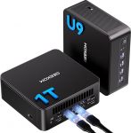 GEEKOM IT13 MAX Mini PC koos U9-185H (16C/22T, kuni 5.1GHz), Dual 2.5G LAN Windows 11 Pro miniarvuti, 16GB RAM ja 1TB SSD, 6X USB, AI Performance, Intel Arc Graphics, kodukontorisse.