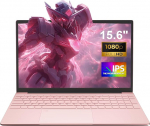 CYCLUS 15,6 Zoll Laptop f&uuml;r Studenten, Haushalt & Gelegenheitsspiele - N95 Prozessor (4C/4T kuni 3,4 GHz), 16GB RAM, 1TB SSD, UHD Grafik + QWERTZ-Tastaturabdeckung inklusive - Rosa