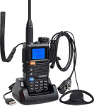 HYS Quansheng UV-K5(8) VHF UHF 5W Walkie Talkie pikamaa laetav kahesuunaline raadio (koos kruviga), 200 kanali VOX funktsioon, sisseehitatud LED-valgus (5RPLUS)