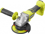 RYOBI 18 V ONE+ harjadeta akutoiteta nurklihvmasin RAG18BL-0, 125 mm ketaste l&auml;bim&otilde;&otilde;t, t&ouml;&ouml;riistavaba kaitsekate, ilma aku ja laadijata