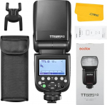 Godox TT685II-O TTL v&auml;lklambi HSS 1/8000s GN60 2.4G juhtmeta X s&uuml;steem, TCM Instant Conversion Transmisson &uuml;hilduv v&auml;lklambi Olympus E-M10II E-M5II ja Panasonic DMC-CX85 DMC-G7 kaamerale.