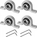hankimise kaart 4tk KP002 Pillow Block laagrid 15mm Bore laagri&uuml;ksused tsingisulamiga &auml;&auml;rik laagri korpus P6 (ABEC3)