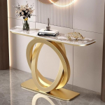 Konsolen-Sofatisch - industrieller Akzenttisch mit Ablagefl&auml;chen f&uuml;r kleine R&auml;ume, ideal f&uuml;r Flure und Eing&auml;nge