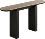 Moodne konsoollaud t&auml;ispuidust jalgade ja kuumakindla kiviplaadiga, &uuml;mardatud nurkadega ja tugeva raamiga esikusse ja elutuppa (must, 100 cm / 31 tolli)