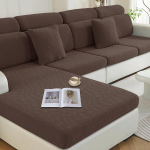 Ystyle diivanil istmepadja kate, Stretch, elastsed padjakatted, universaalne diivanil istmekate, libisemiskindel, diivanipadja kate, veekindel, kaitsvad katted diivanile (1 iste x 2 + Chaise Lounge, Light).