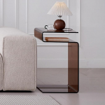 Klaasist &ouml;&ouml;kapp, k&uuml;ljelaud, S-kujuline k&uuml;ljelaud elutuppa, &ouml;&ouml;kapp magamistuppa, 42 x 37 x 61 cm (pruun)