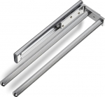 Pakett 2 High-Tech &reg; 335 mm poleeritud kroomitud k&auml;ter&auml;tikukangi k&auml;ter&auml;tikuhoidja pikendatav 2 varre pikendusega