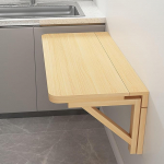 Wandmontierter Klapptisch,Ganz Holzstruktur,Schwebender Klapptisch,Die Wand Bartisch Stehtisch,unsichtbarschwimmender Computer-Schreibtisch,Geeignet F&uuml;r B&uuml;ro,Zuhause,Couchtisch(120*60cm/47.2*23.6in)